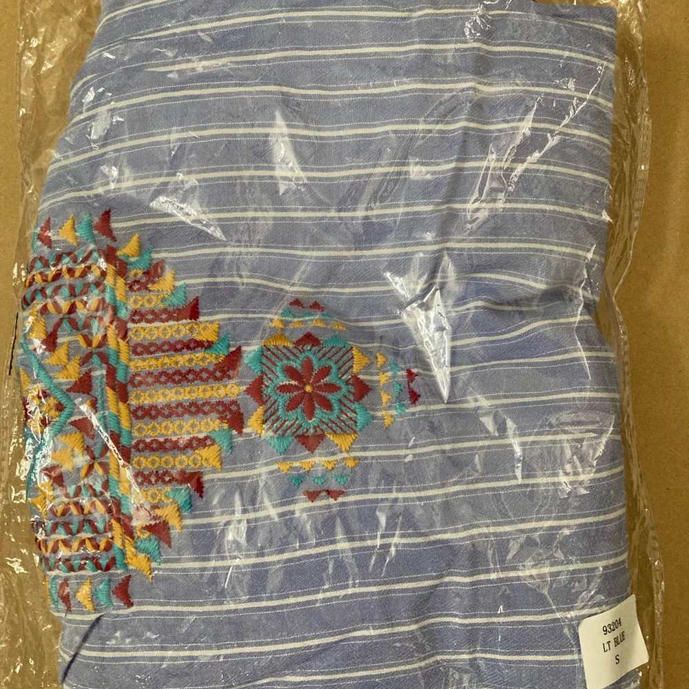 Blue striped dress from Andree by Unit. Size Small Brand new